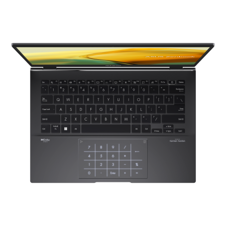 Ноутбук Asus Zenbook 14/ UM3402YA-KP854/ R5-7430U/ 14 WQXGA IPS-level 16:10 400nits AG/ AMD Radeon/ 16GB/ 512GB/ DOS/ noODD/ FPR/ Jade Black